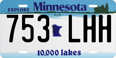 MN license plate 753LHH