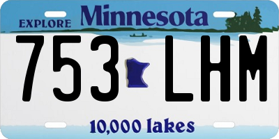 MN license plate 753LHM