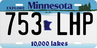 MN license plate 753LHP