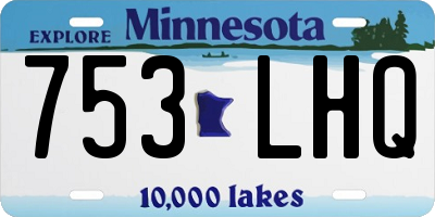 MN license plate 753LHQ