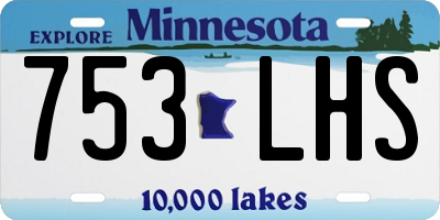 MN license plate 753LHS