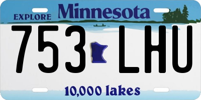 MN license plate 753LHU