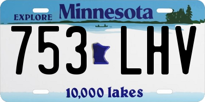 MN license plate 753LHV