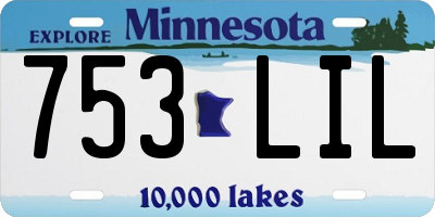 MN license plate 753LIL