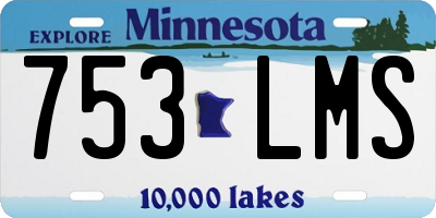 MN license plate 753LMS