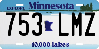 MN license plate 753LMZ