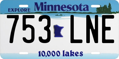 MN license plate 753LNE