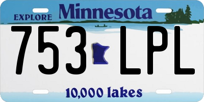 MN license plate 753LPL