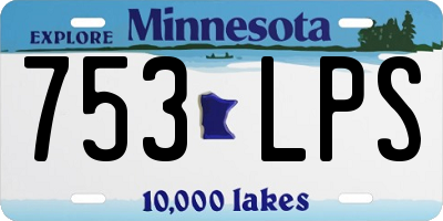 MN license plate 753LPS