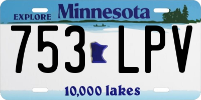 MN license plate 753LPV