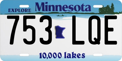 MN license plate 753LQE