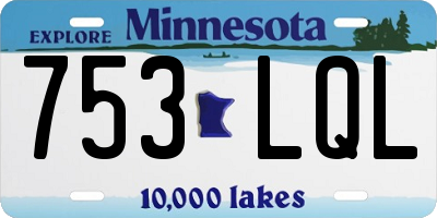 MN license plate 753LQL
