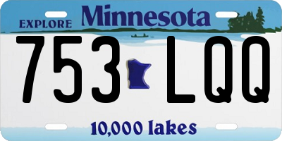 MN license plate 753LQQ