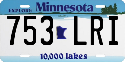 MN license plate 753LRI