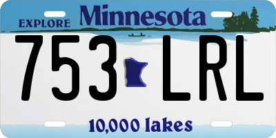 MN license plate 753LRL