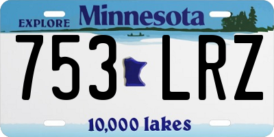 MN license plate 753LRZ
