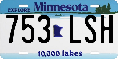 MN license plate 753LSH