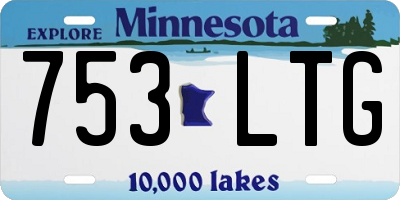 MN license plate 753LTG
