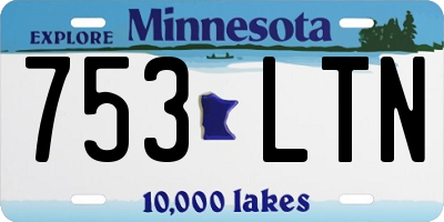 MN license plate 753LTN