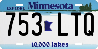 MN license plate 753LTQ