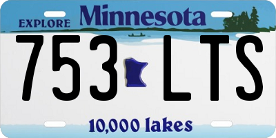 MN license plate 753LTS
