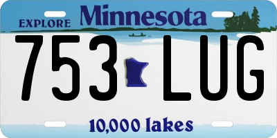 MN license plate 753LUG