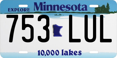MN license plate 753LUL