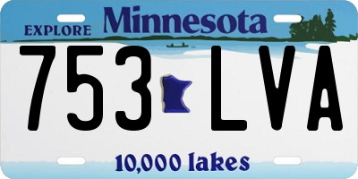 MN license plate 753LVA