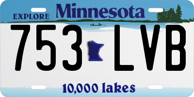 MN license plate 753LVB
