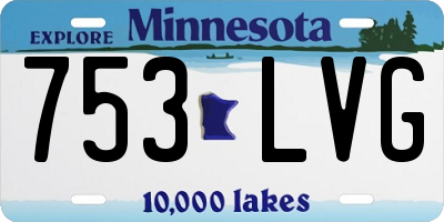 MN license plate 753LVG