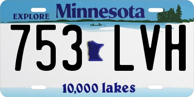 MN license plate 753LVH