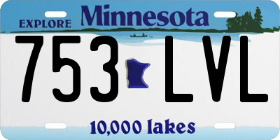 MN license plate 753LVL