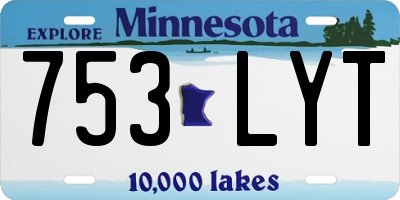 MN license plate 753LYT