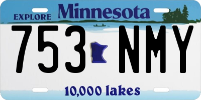 MN license plate 753NMY