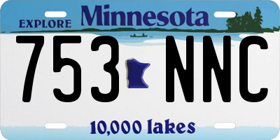 MN license plate 753NNC