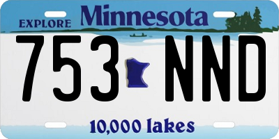 MN license plate 753NND