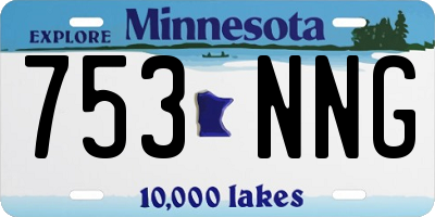 MN license plate 753NNG