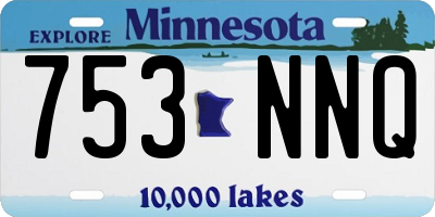 MN license plate 753NNQ