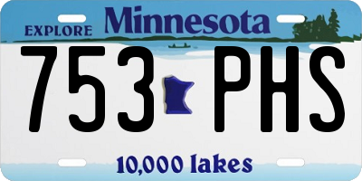 MN license plate 753PHS