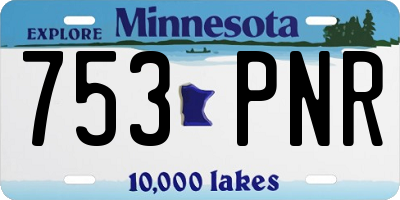 MN license plate 753PNR