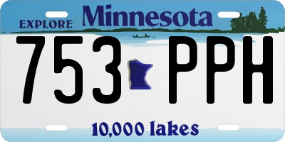 MN license plate 753PPH