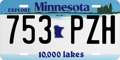 MN license plate 753PZH