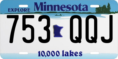 MN license plate 753QQJ