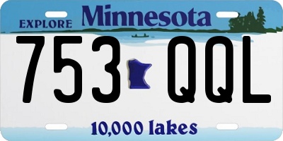 MN license plate 753QQL