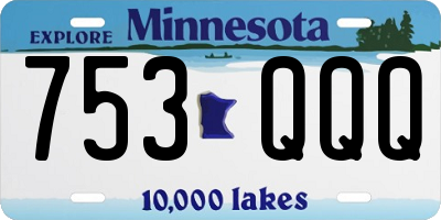 MN license plate 753QQQ