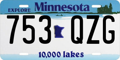 MN license plate 753QZG