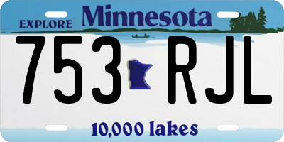 MN license plate 753RJL