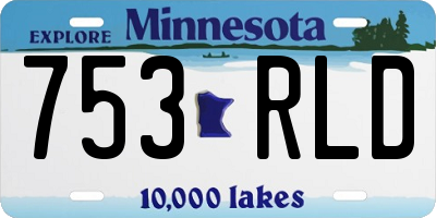 MN license plate 753RLD