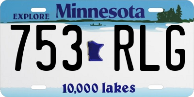 MN license plate 753RLG