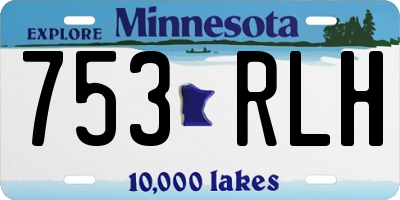 MN license plate 753RLH
